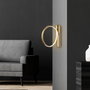 Opviq Halka - 13305 Lámpara de pared metálica dorada